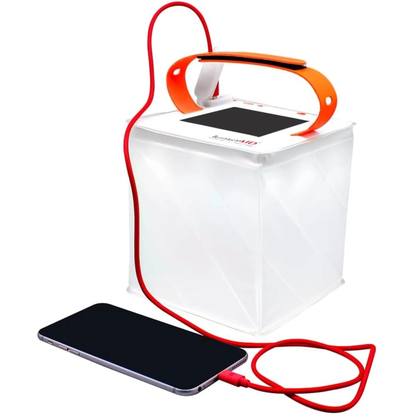 Noryca Quick Inflate 2-in-1 Solar Camping Lantern and Phone Charger